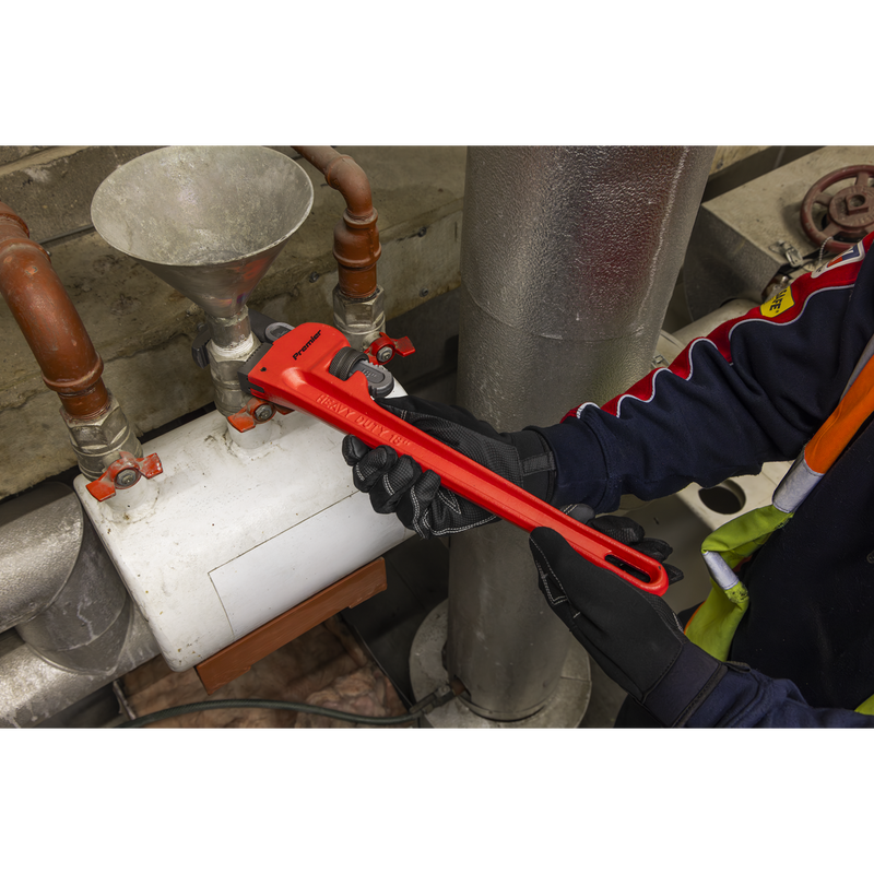 Sealey AK5105 Premier Cast Steel Pipe Wrench European Pattern 450mm - additional view 5