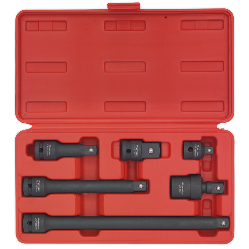 Sealey AK5514 Premier Impact Adaptor & Extension Bar Set 1/2"Sq Drive 6pc - additional view 6
