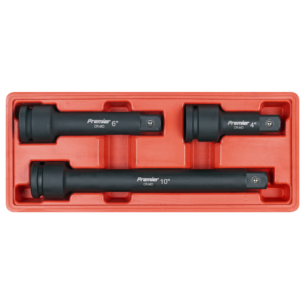 Sealey AK5515 Premier Impact Extension Bar Set 3/4"Sq Drive 3pc - additional view 2