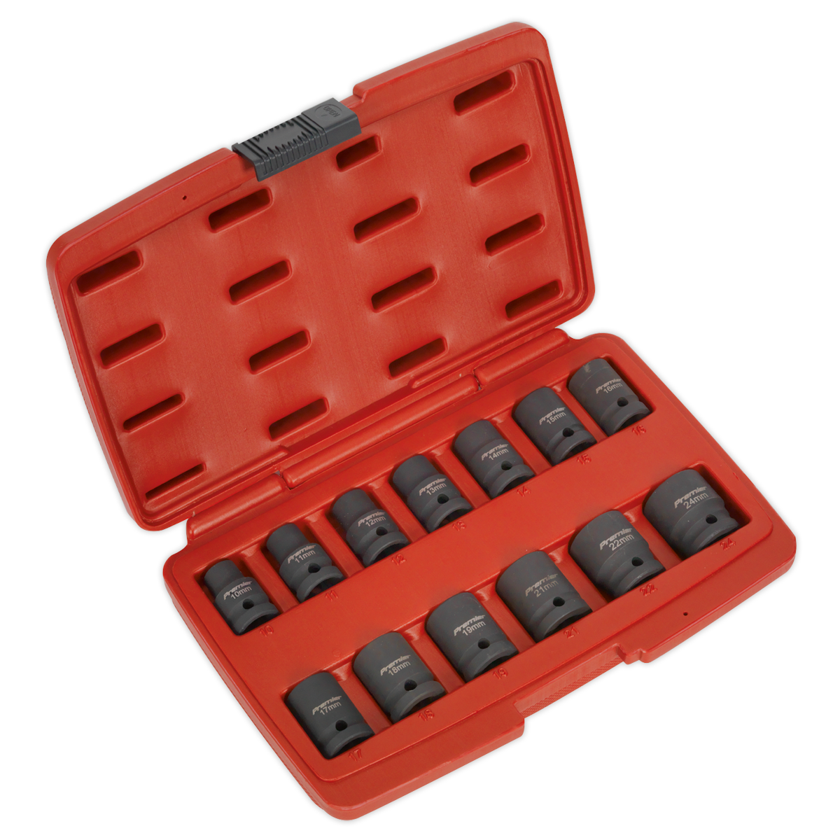 Sealey AK5613TD Premier Total Drive® Impact Socket Set 1/2"Sq Drive 13pc