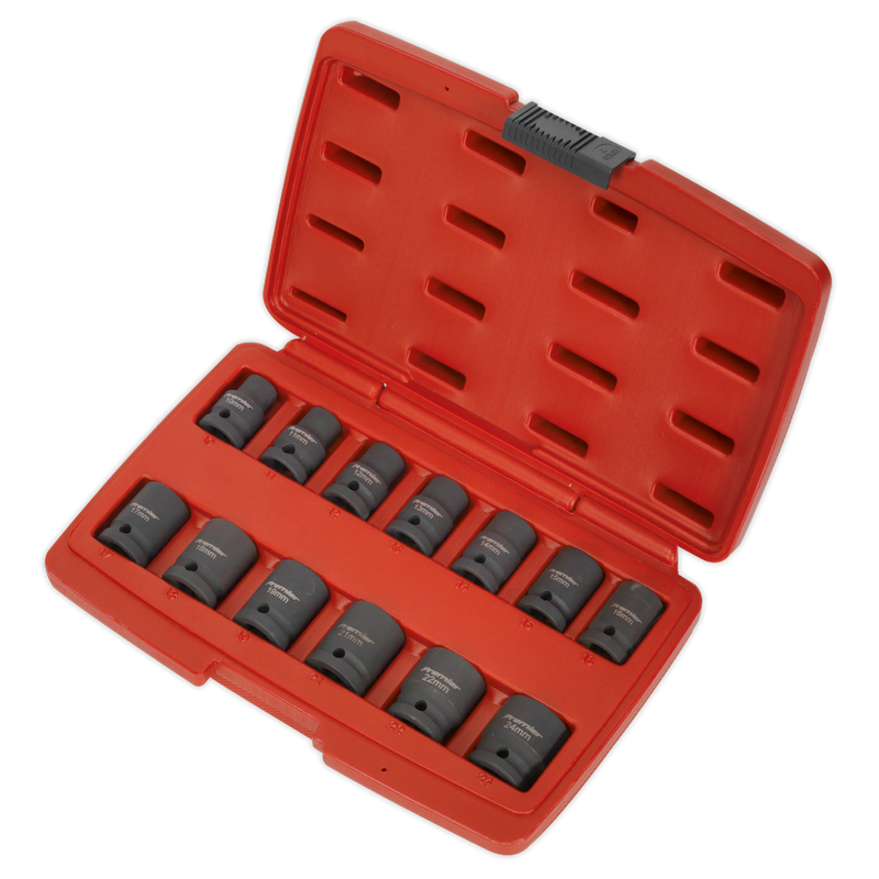 Sealey AK5613TD Premier Total Drive® Impact Socket Set 1/2"Sq Drive 13pc - additional view 8