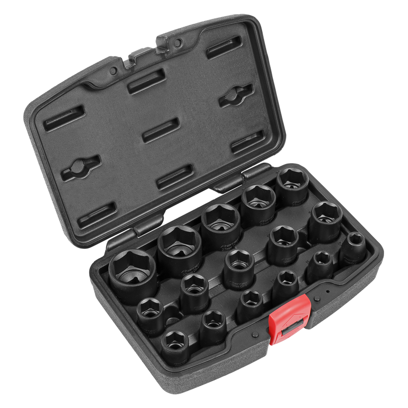 Sealey AK5624M Premier Impact Socket Set 1/2"Sq Drive 16pc