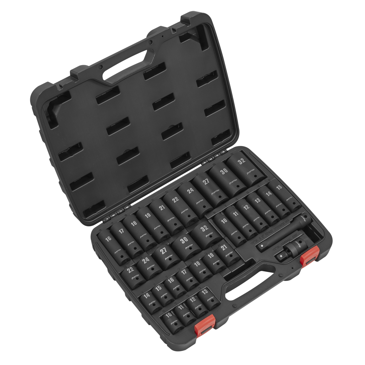 Sealey AK5634M Premier Impact Socket Set 1/2"Sq Drive 34pc
