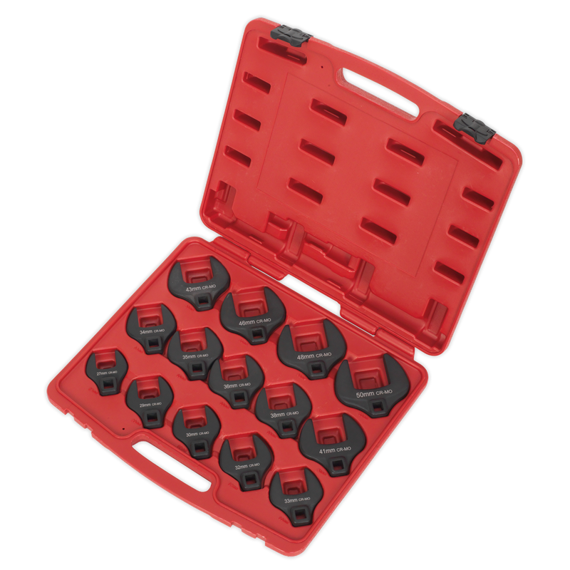 Sealey AK59831 Premier Crow's Foot Spanner Set 1/2"Sq Drive 14pc - additional view 4