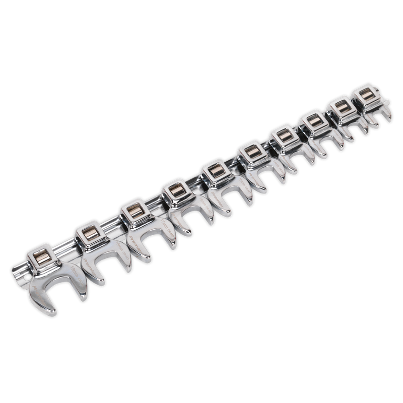 Sealey AK5989 Premier Crow's Foot Open-End Spanner Set 3/8"Sq Drive 10pc