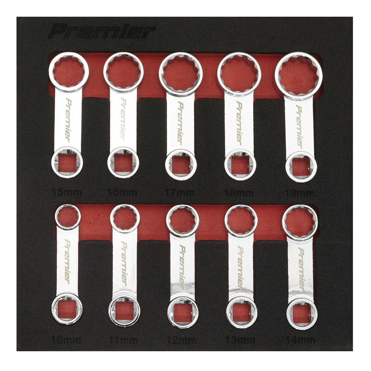 Sealey AK59895 Premier Torque Adaptor Spanner Set 3/8"Sq Drive 10pc - additional view 2