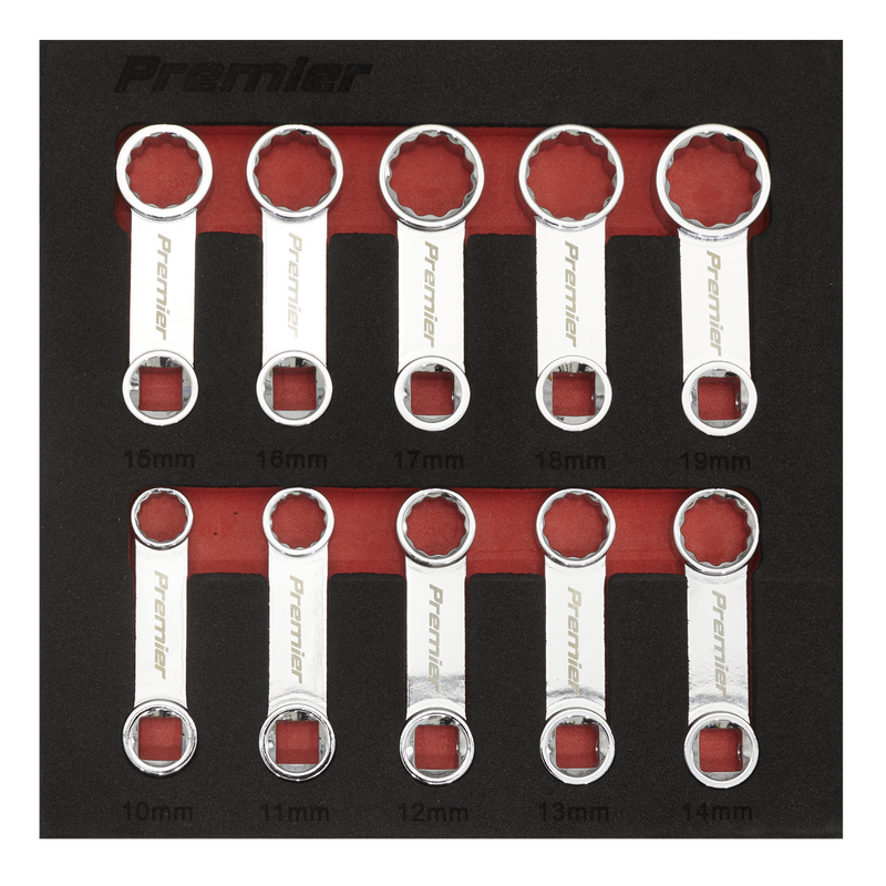 Sealey AK59895 Premier Torque Adaptor Spanner Set 3/8"Sq Drive 10pc - additional view 2