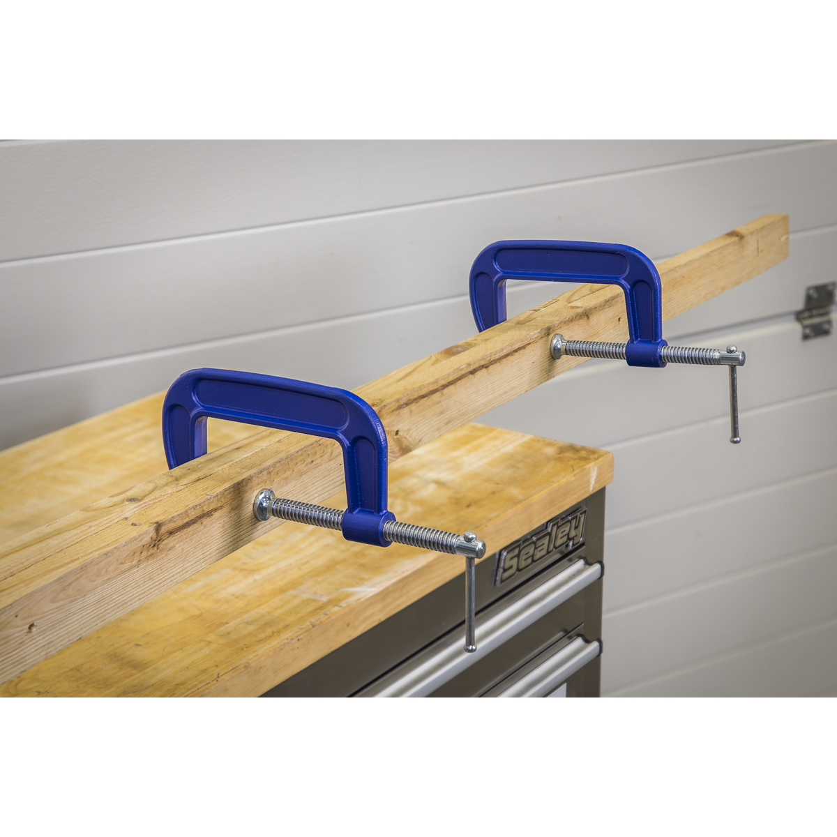 Sealey AK6003SET G-Clamp Set 75mm & 100mm 4pc - additional view 6