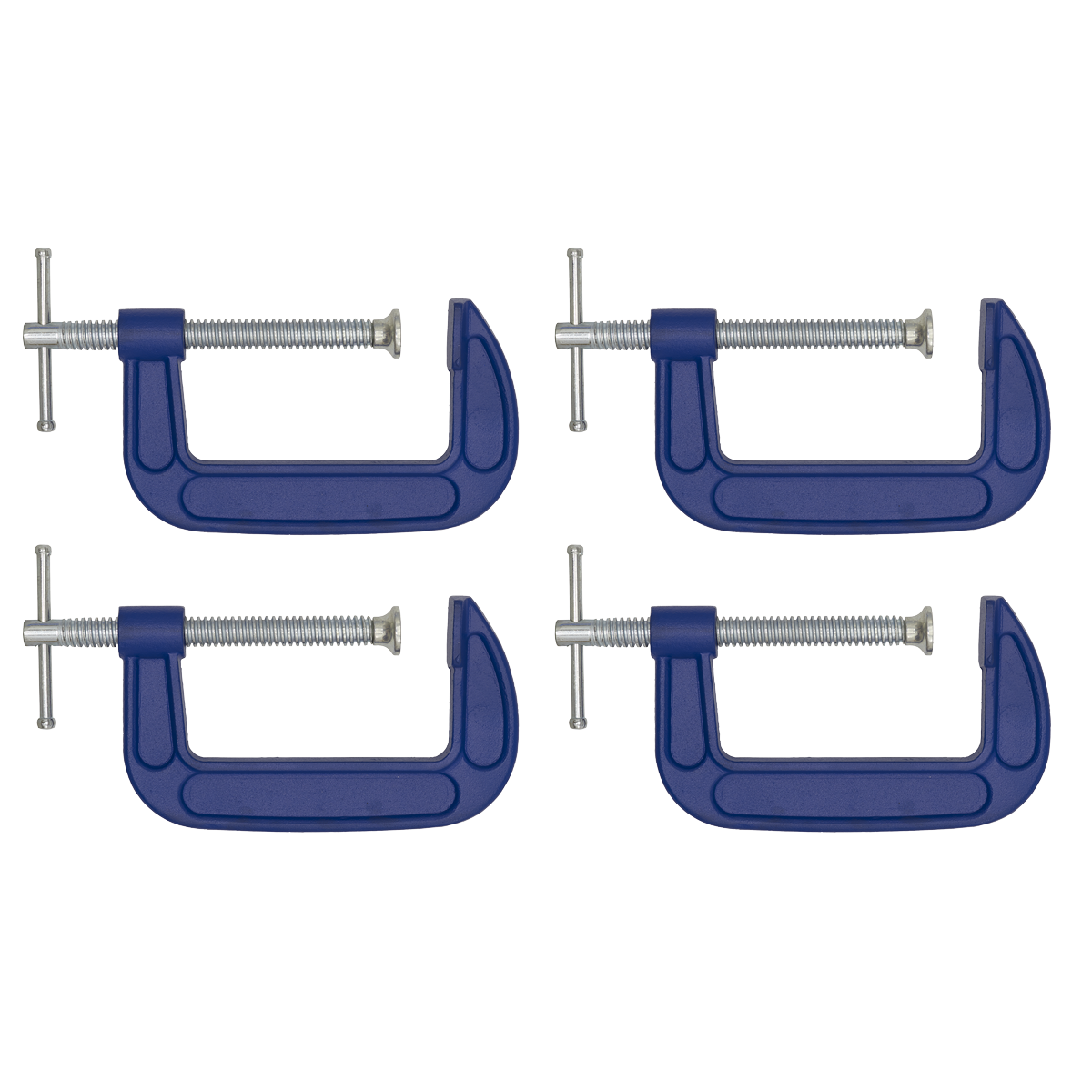 Sealey AK60044 G-Clamp Set 100mm 4pc