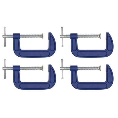 Sealey AK60044 G-Clamp Set 100mm 4pc