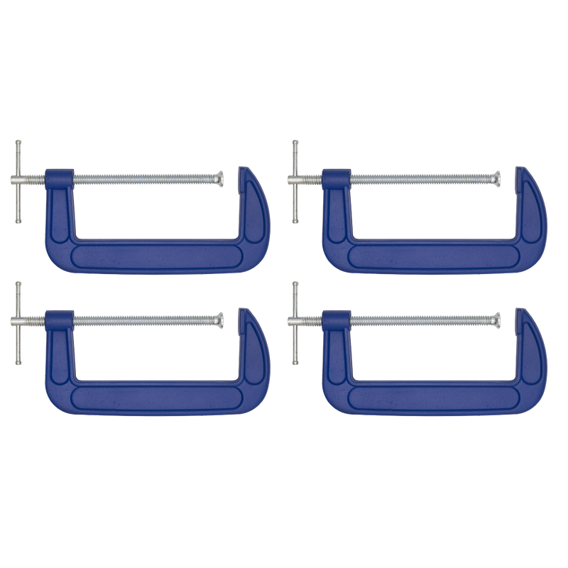 Sealey AK60084 G-Clamp Set 200mm 4pc