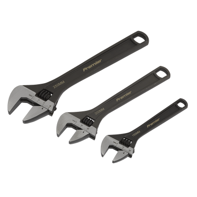 Sealey AK607 Premier Adjustable Wrench Set 3pc