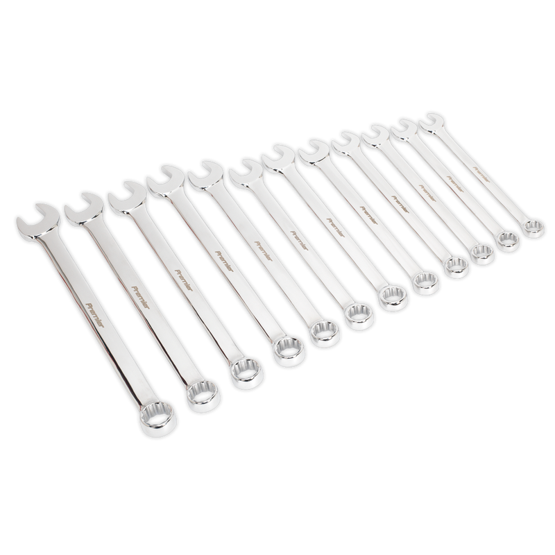Sealey AK6082 Premier Jumbo Combination Spanner Set 12pc