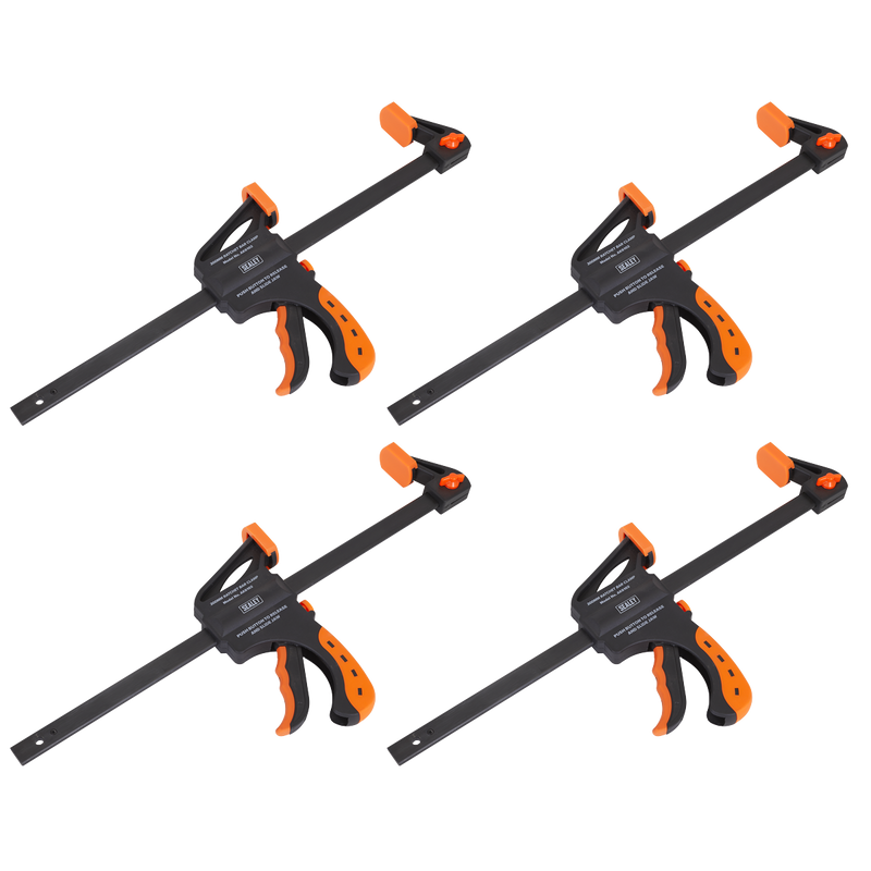 Sealey AK61024 Ratchet Bar Clamp Set 300mm 4pc