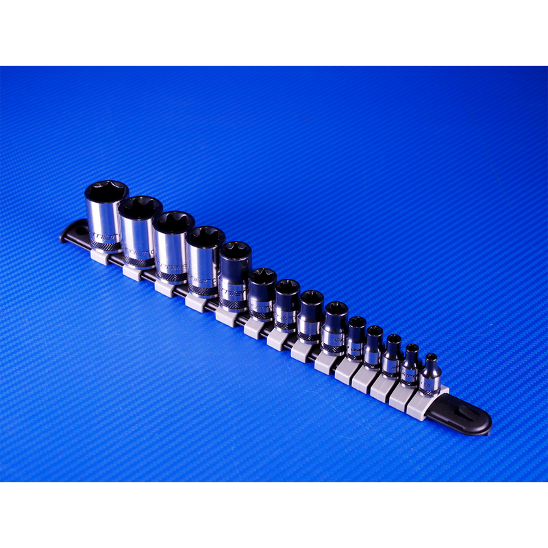 Sealey AK618B Premier Black TRX-Star* Socket Set 1/4", 3/8" & 1/2"Sq Drive E4-E24 14pc - additional view 2
