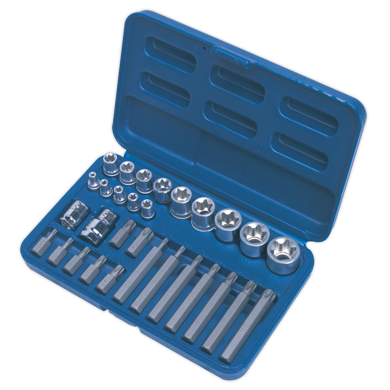 Sealey AK619 Premier TRX-Star* Socket & Bit Set 1/4", 3/8" & 1/2"Sq Drive 30pc - additional view 6