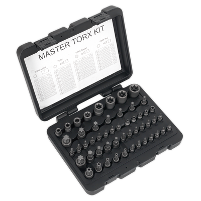 Sealey AK6199 Premier TRX-Star* Master Socket Set 52pc 1/4", 3/8" & 1/2"Sq Drive 52pc