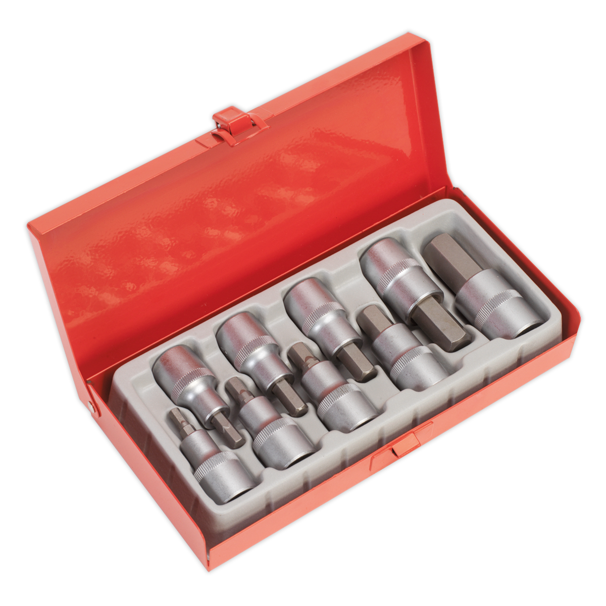 Sealey AK620 Premier Hex Socket Bit Set 1/2"Sq Drive 9pc