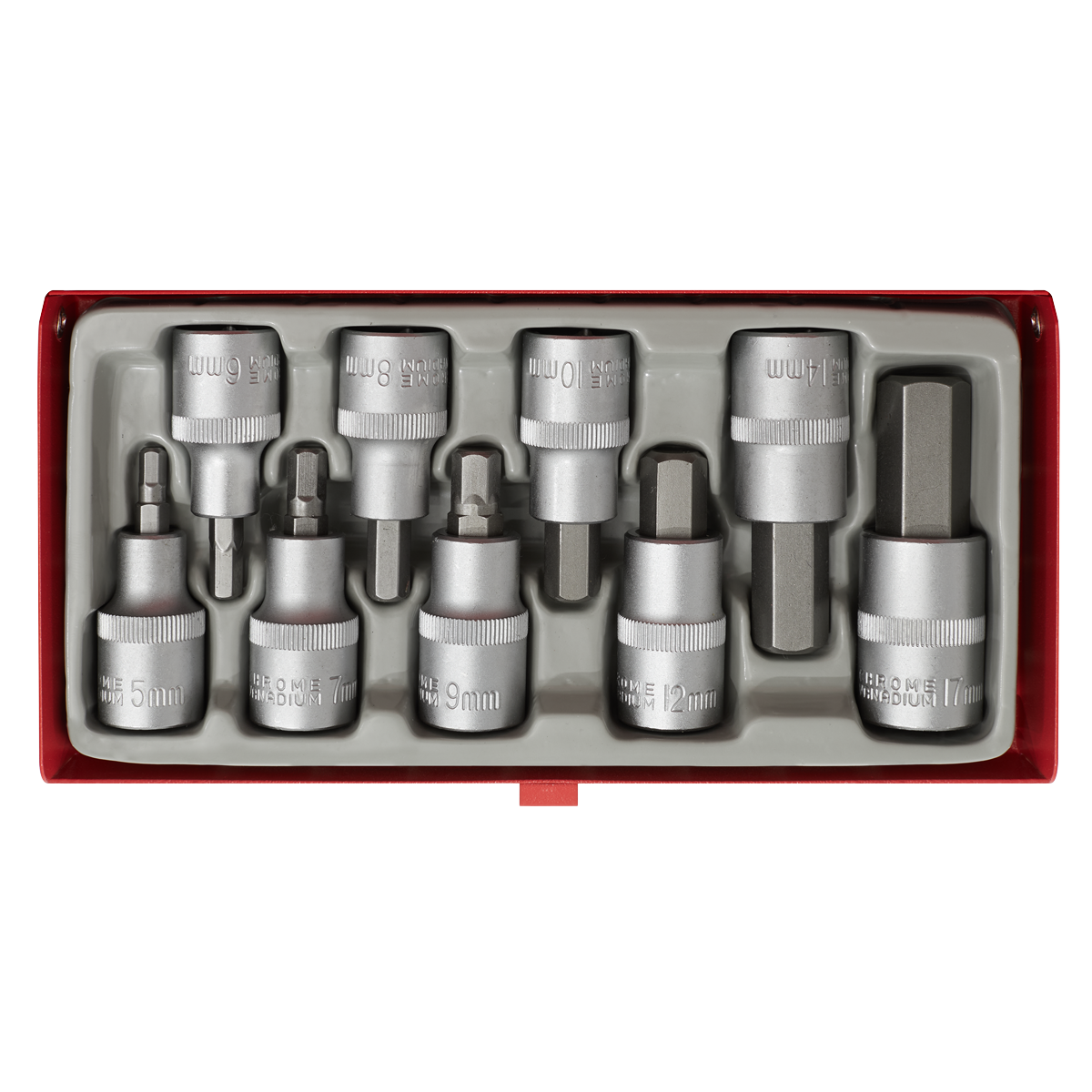 Sealey AK620 Premier Hex Socket Bit Set 1/2"Sq Drive 9pc - additional view 5