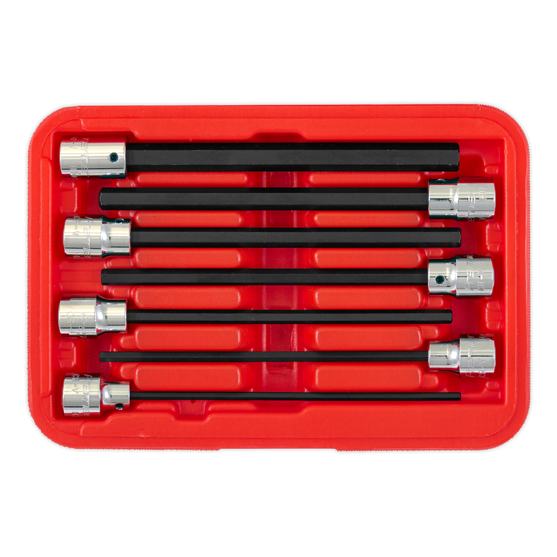 Sealey AK62255 Premier Hex Socket Bit Set 3/8"Sq Drive 7pc - additional view 4