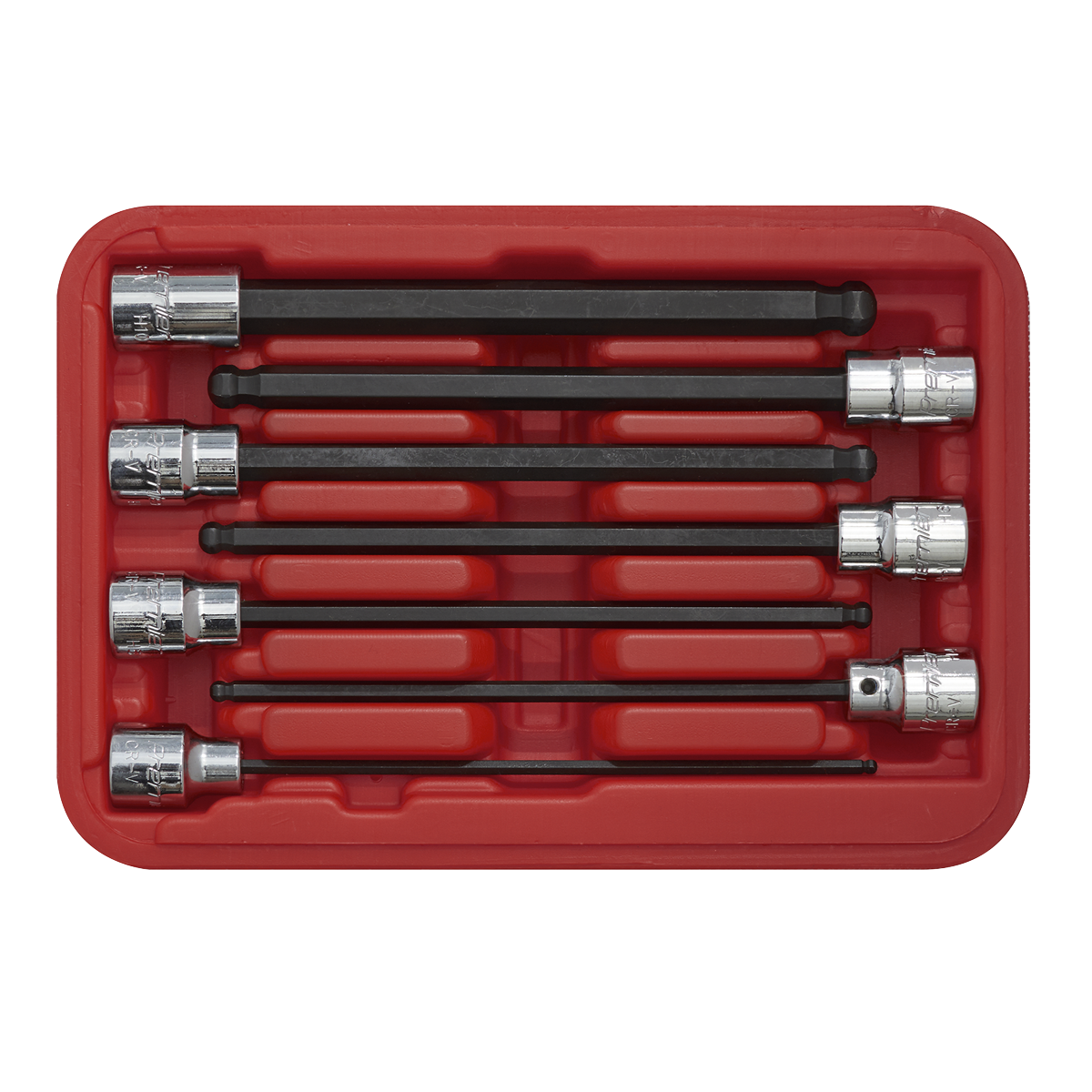 Sealey AK62257 Premier Ball-End Hex Socket Bit Set 3/8"Sq Drive 7pc - additional view 3