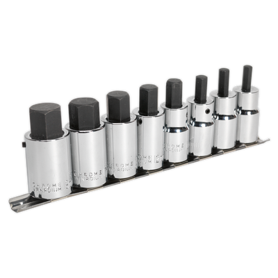 Sealey AK62258 Premier Hex Socket Bit Set 1/2"Sq Drive 8pc