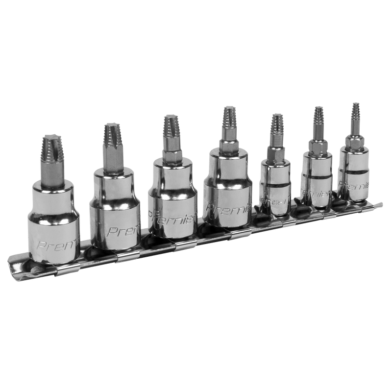 Sealey AK62262 Premier Lock-On™ TRX-Star* Socket Bit Set 1/4" & 3/8"Sq Drive 7pc