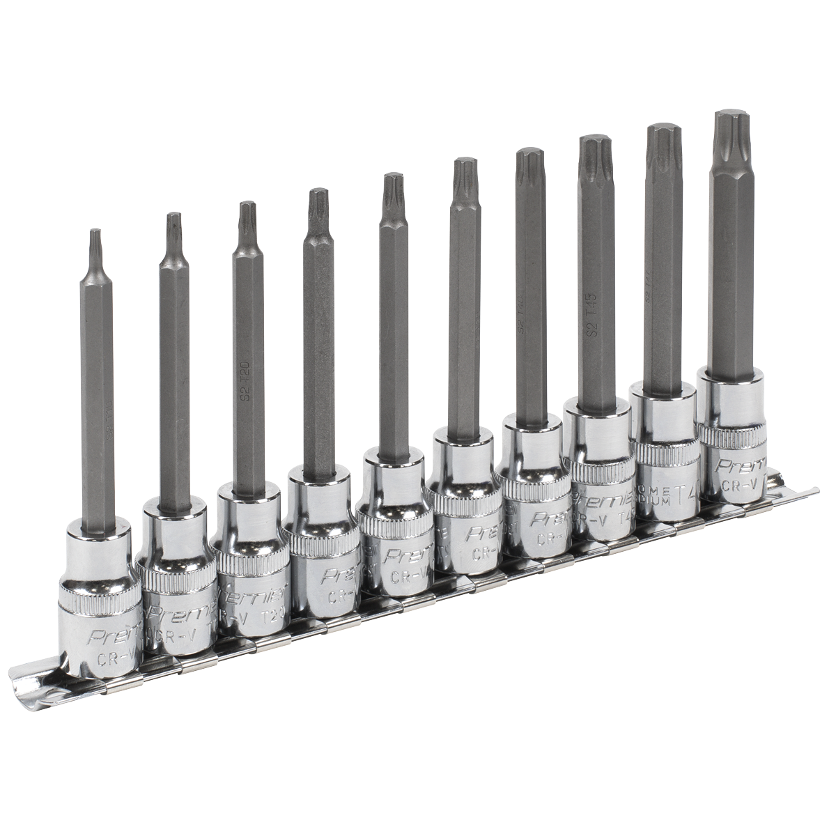 Sealey AK6236 Premier TRX-Star* Socket Bit Set 3/8"Sq Drive 95mm 10pc