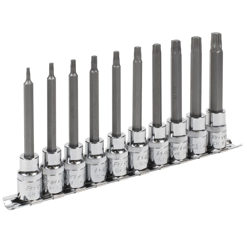 Sealey AK6236 Premier TRX-Star* Socket Bit Set 3/8"Sq Drive 95mm 10pc