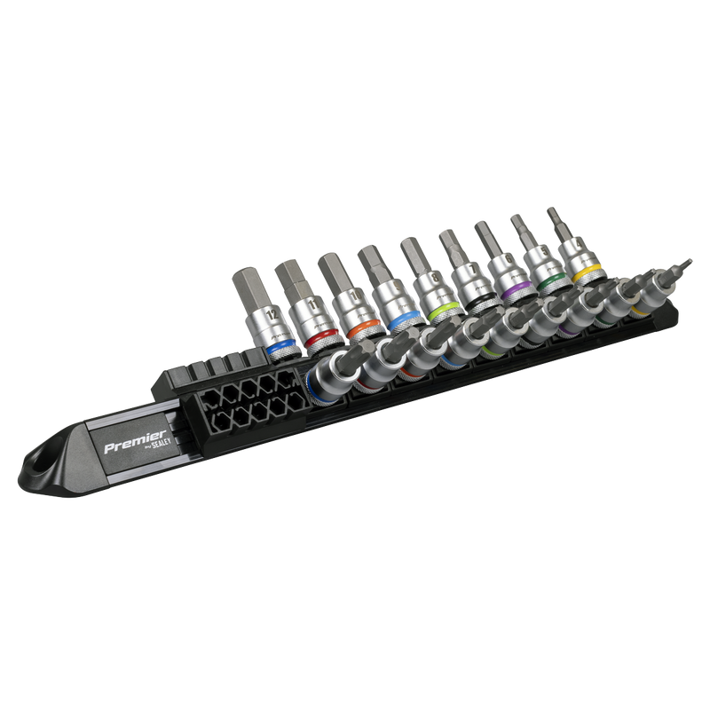 Sealey AK6252 Premier Platinum Series Hex & TRX-Star* Socket Bit Set 3/8"Sq Drive 18pc