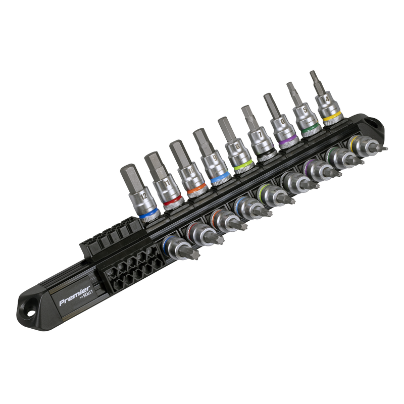 Sealey AK6252 Premier Platinum Series Hex & TRX-Star* Socket Bit Set 3/8"Sq Drive 18pc - additional view 5
