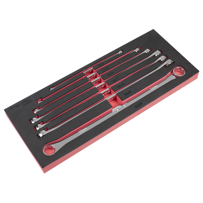 Sealey AK6311 Extra-Long Double End Ring Spanner Set 7pc
