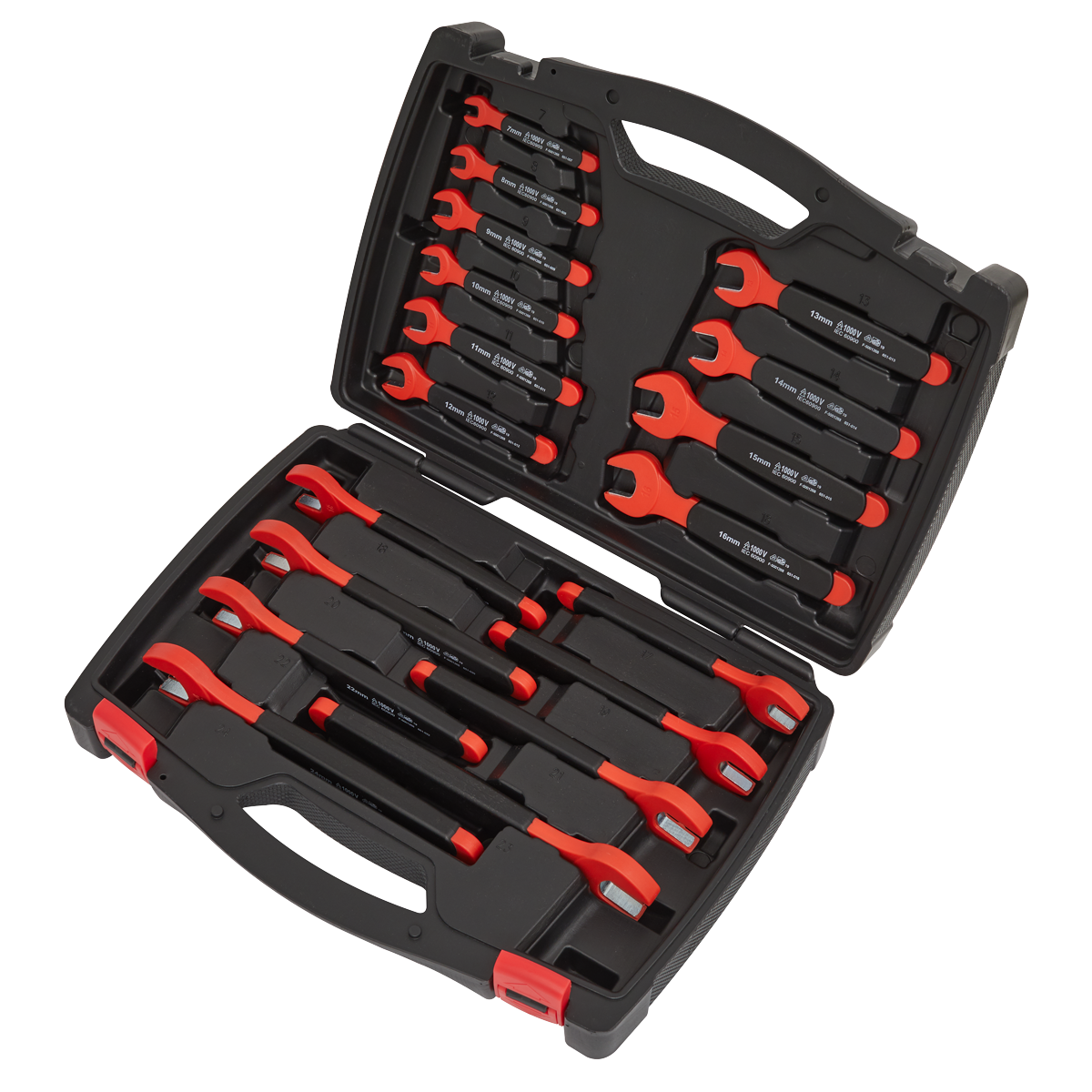 Sealey AK63172 Premier Insulated Open-End Spanner Set 18pc - VDE Approved - additional view 5