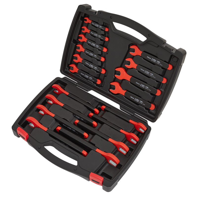 Sealey AK63172 Premier Insulated Open-End Spanner Set 18pc - VDE Approved - additional view 5