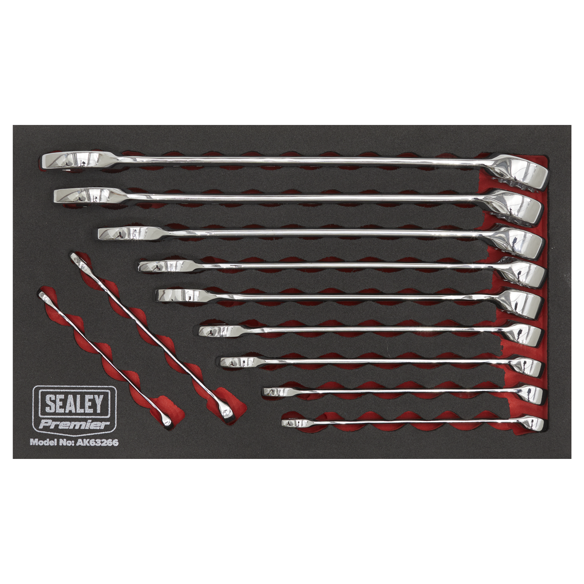 Sealey AK63266 Premier Imperial Combination Spanner Set 11pc - additional view 3