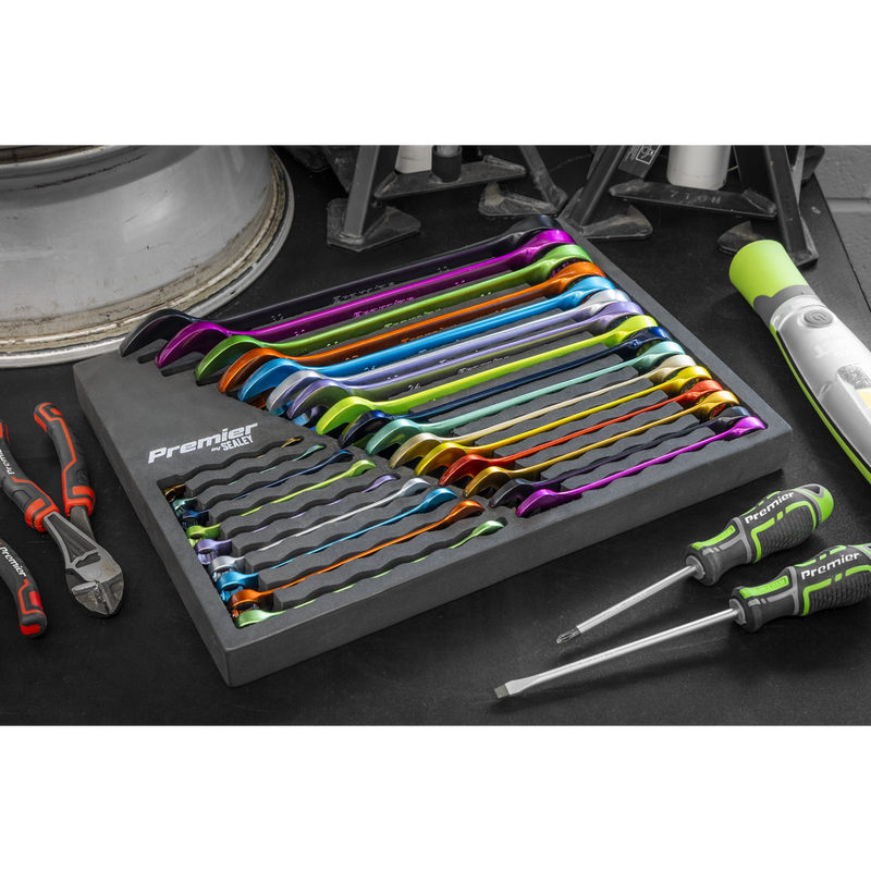 Sealey AK63268 Premier Multi-Coloured Combination Spanner Set 25pc - additional view 11