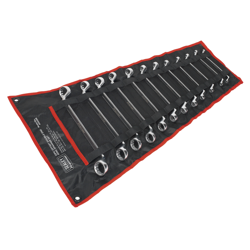 Sealey AK6328 Premier Offset Double End Ring Spanner Set 12pc - additional view 2