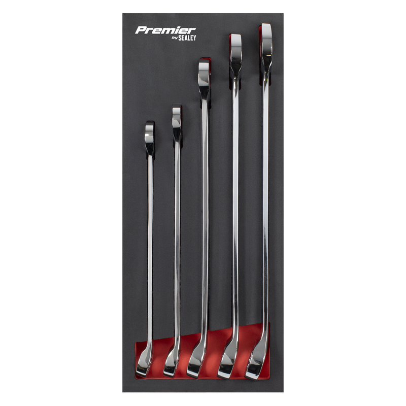 Sealey AK6329 Premier Jumbo Combination Spanner Set 5pc - additional view 4