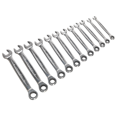Sealey AK63922 Premier Platinum Combination Ratchet Spanner Set 12pc