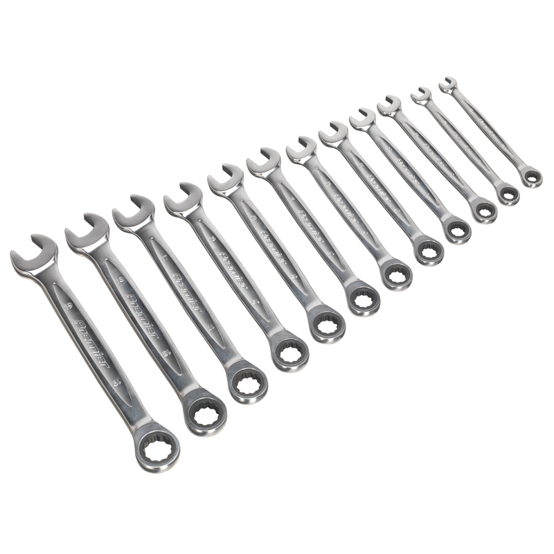 Sealey AK63922 Premier Platinum Combination Ratchet Spanner Set 12pc