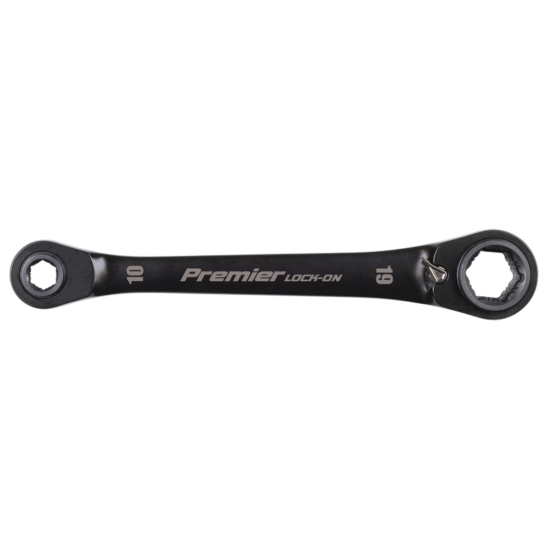 Sealey AK63923 Premier Black 4-in-1 Reversible Lock-On™ Ratchet Ring Spanner - additional view 7
