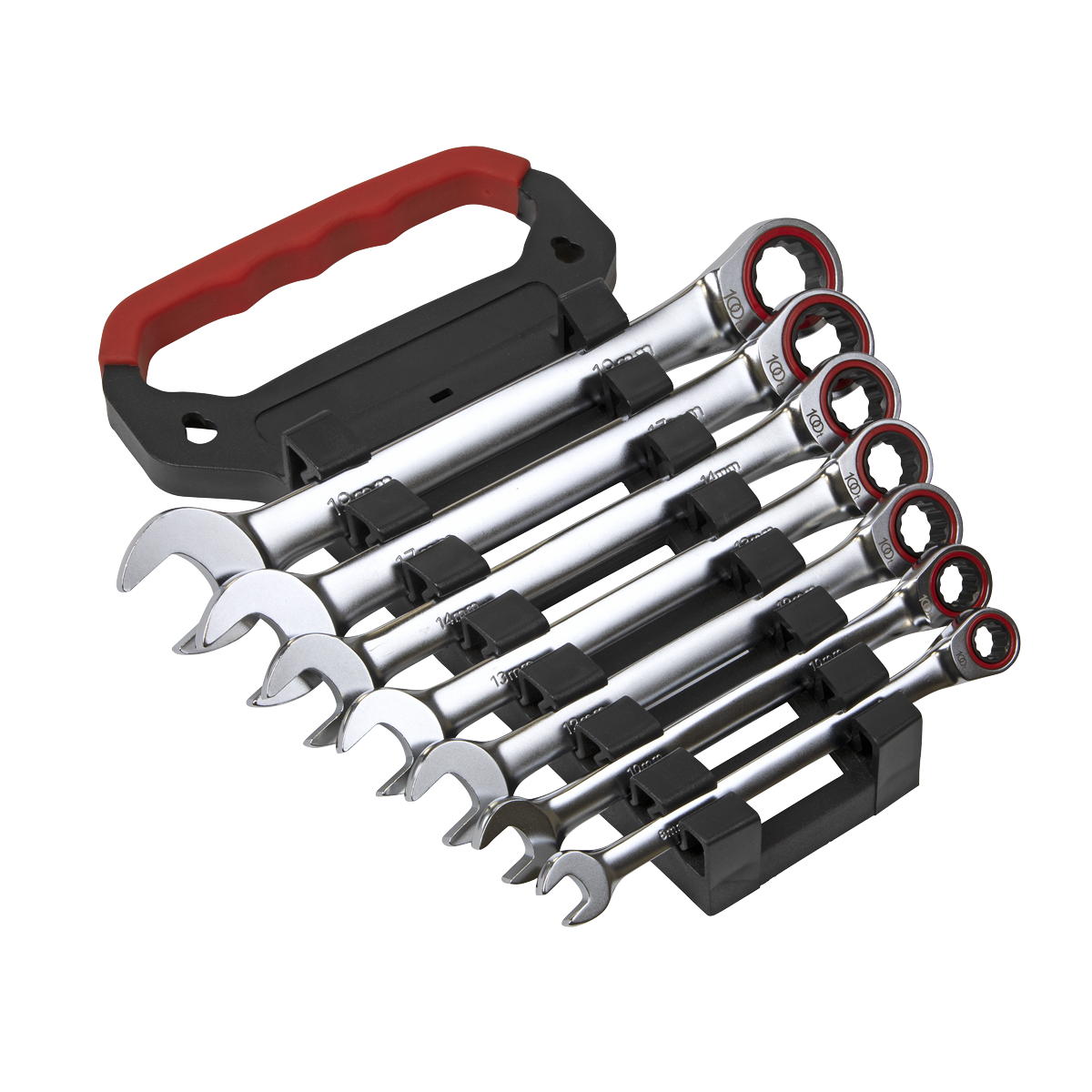 Sealey AK63941 Premier Platinum Combination Ratchet Spanner Set 7pc