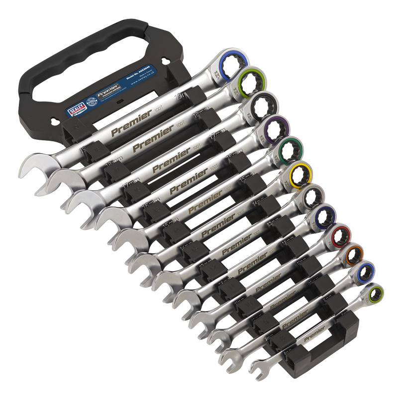 Sealey AK63949 Premier Platinum Combination Ratchet Spanner Set 12pc