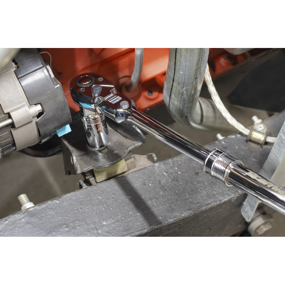 Sealey AK6682 Premier Locking Flexi-Head Extendable Ratchet Wrench 1/2"Sq Drive - additional view 8