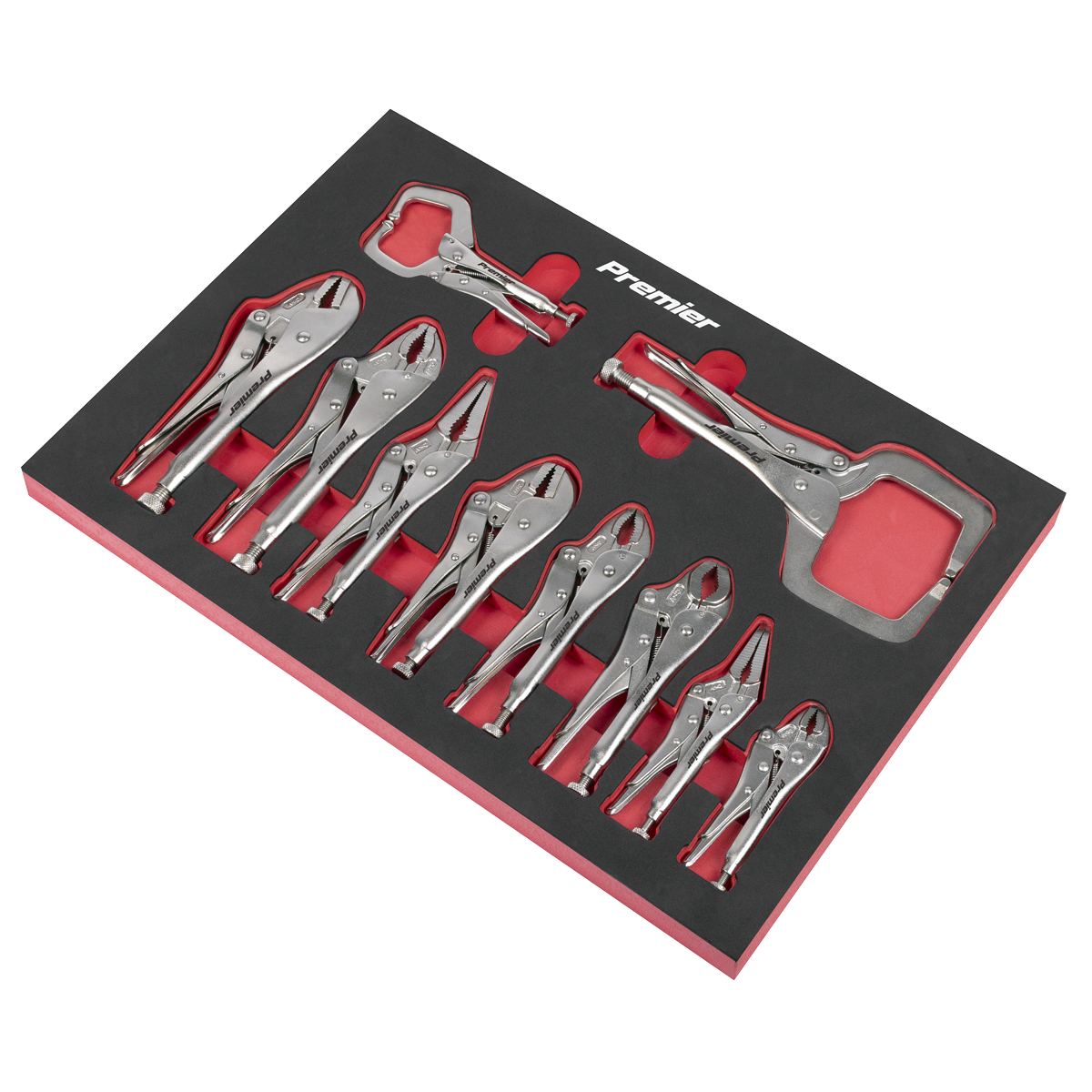 Sealey AK6802 Premier Locking Pliers Set with Tool Tray 10pc - additional view 4
