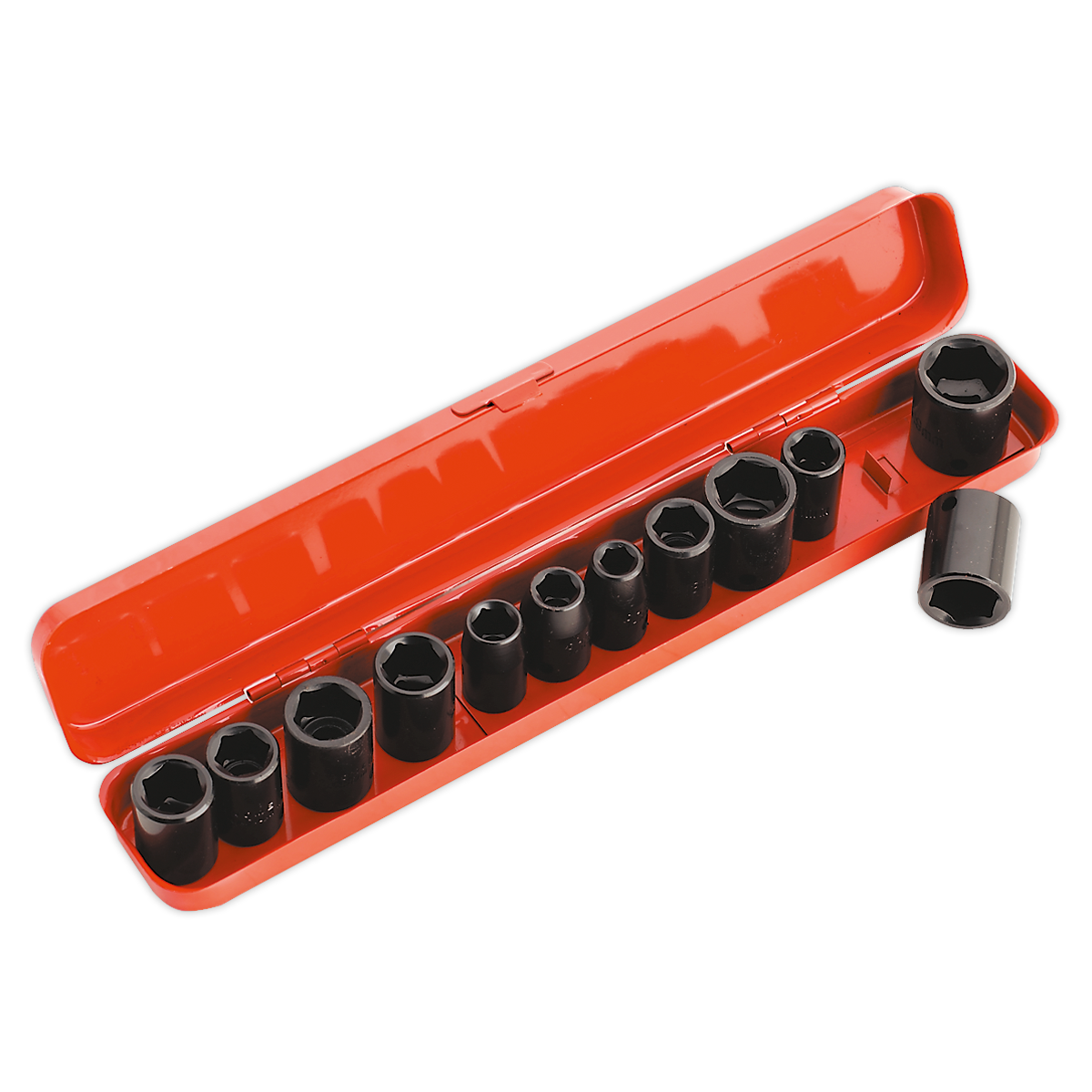 Sealey AK682 Premier Metric/Imperial Impact Socket Set 3/8"Sq Drive 12pc