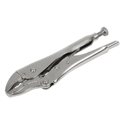 Sealey AK6820 Premier Locking Pliers Curved Jaws 185mm 0-38mm Capacity