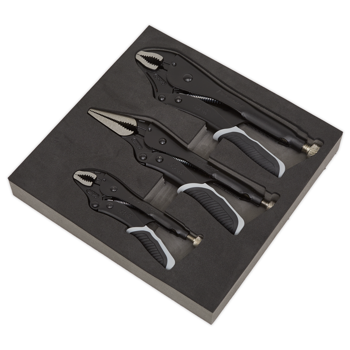 Sealey AK6863B Premier Black Quick Release Locking Pliers Set 3pc - additional view 4