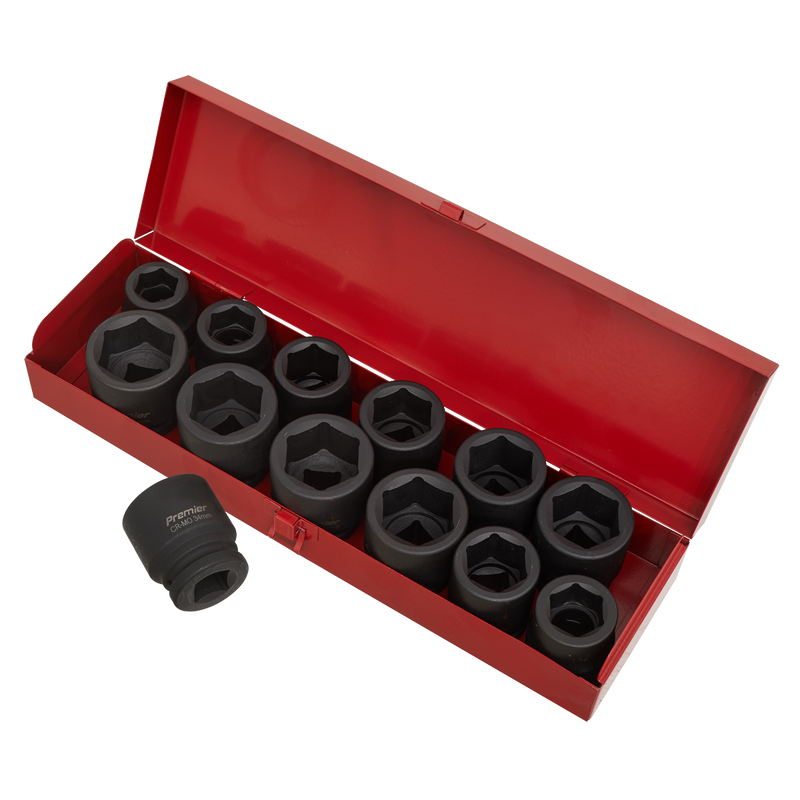 Sealey AK686 Premier Metric/Imperial Impact Socket Set 3/4"Sq Drive 13pc - additional view 3