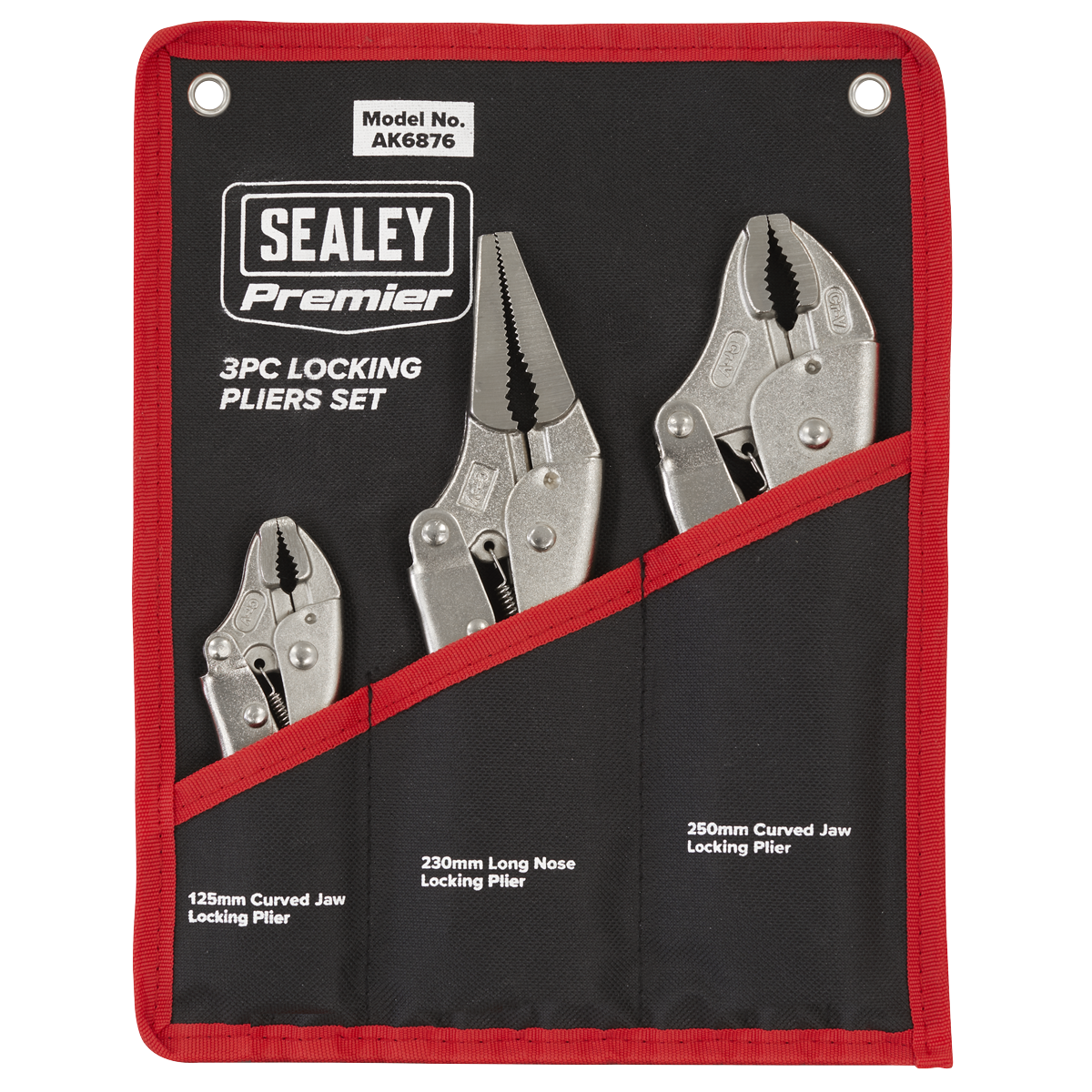 Sealey AK6876 Premier Locking Pliers Set 3pc - additional view 6